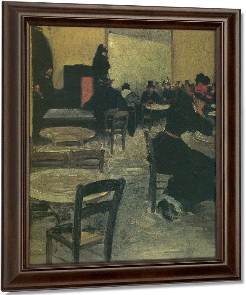 Cafe In Paris 1901 By Alfred Maurer - Image 5