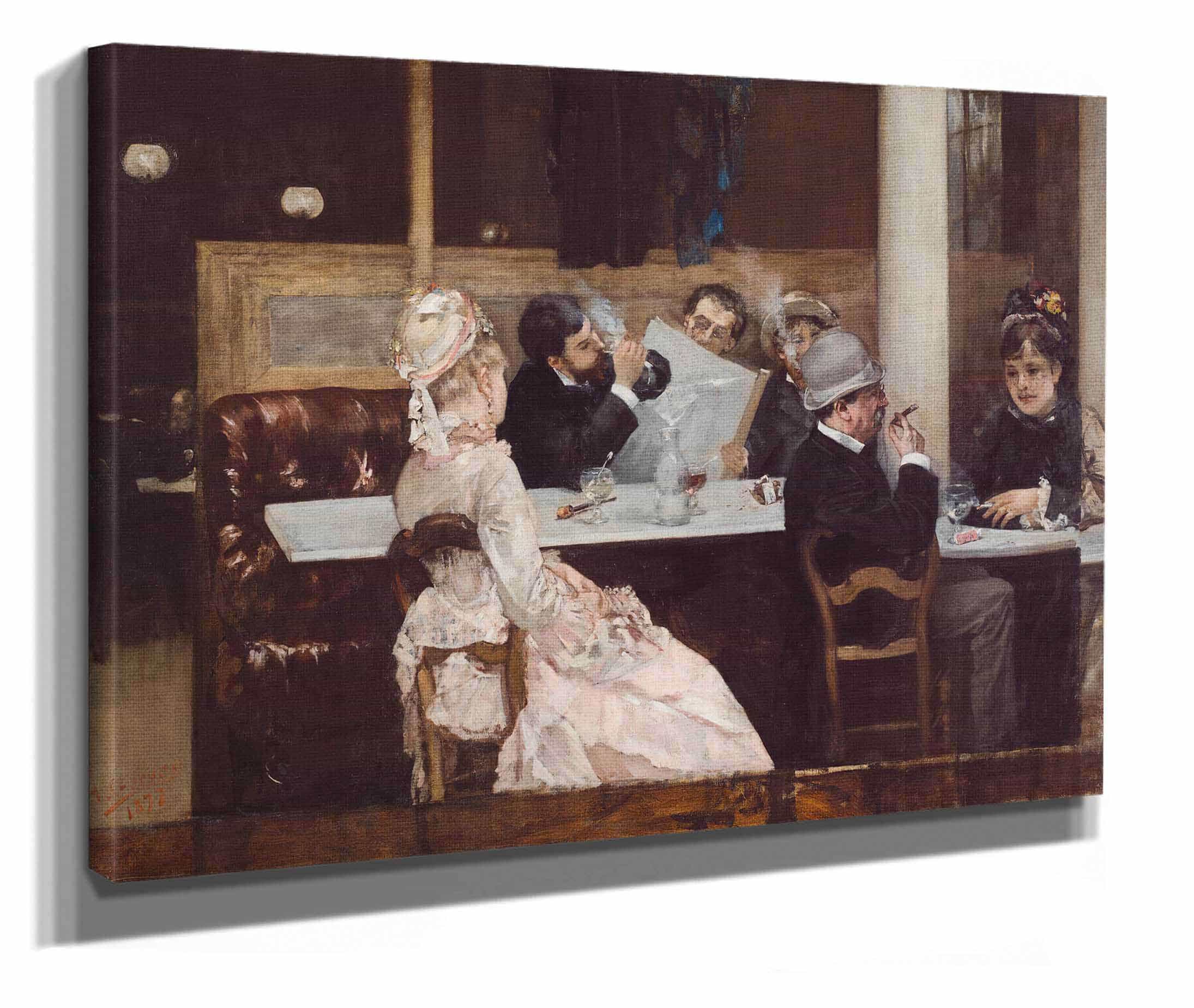Cafe Scene In Paris by Henri Gervex - Image 2