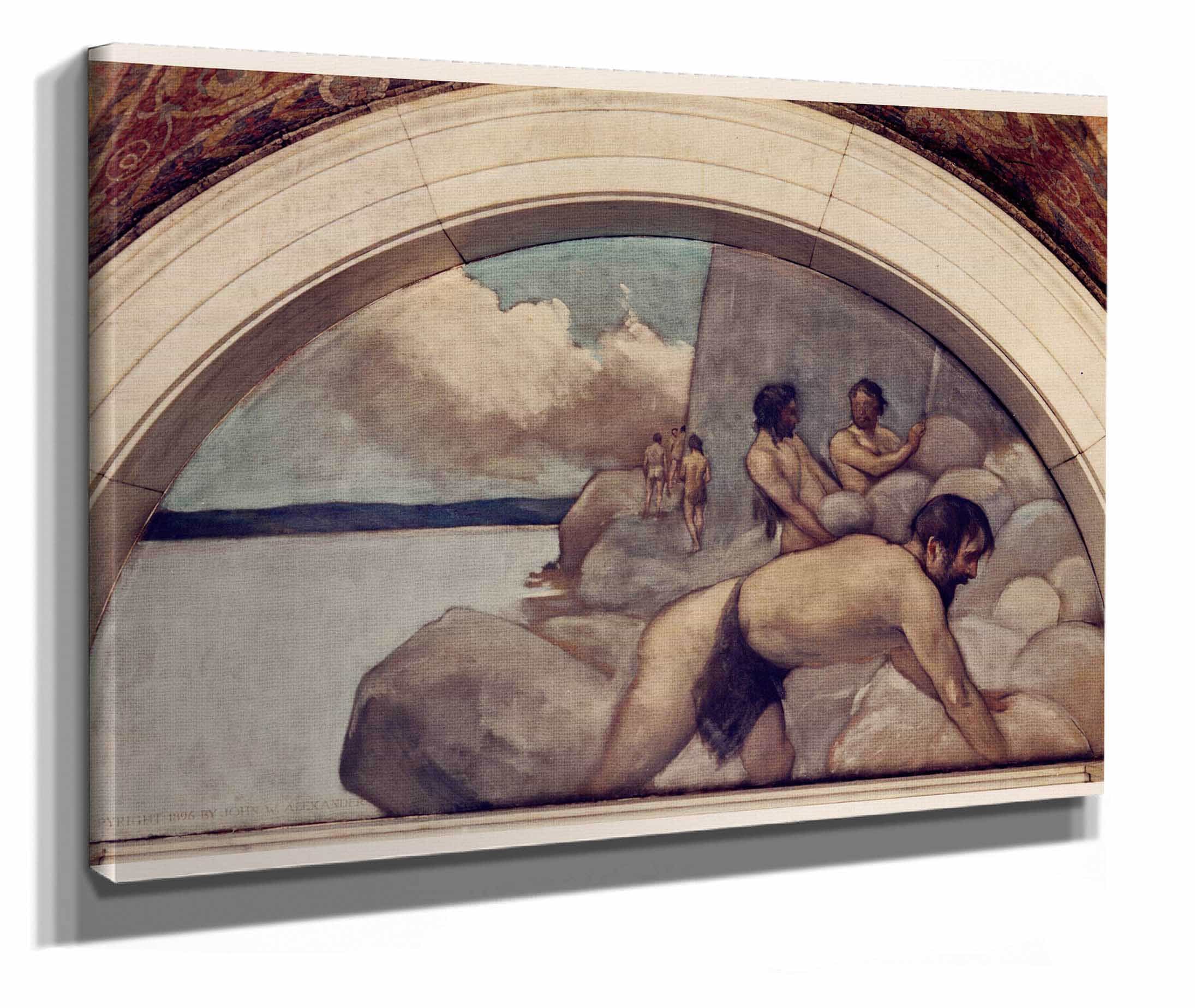 Cairn Mural In Evolution Of The Book Series by John White Alexander - Image 2