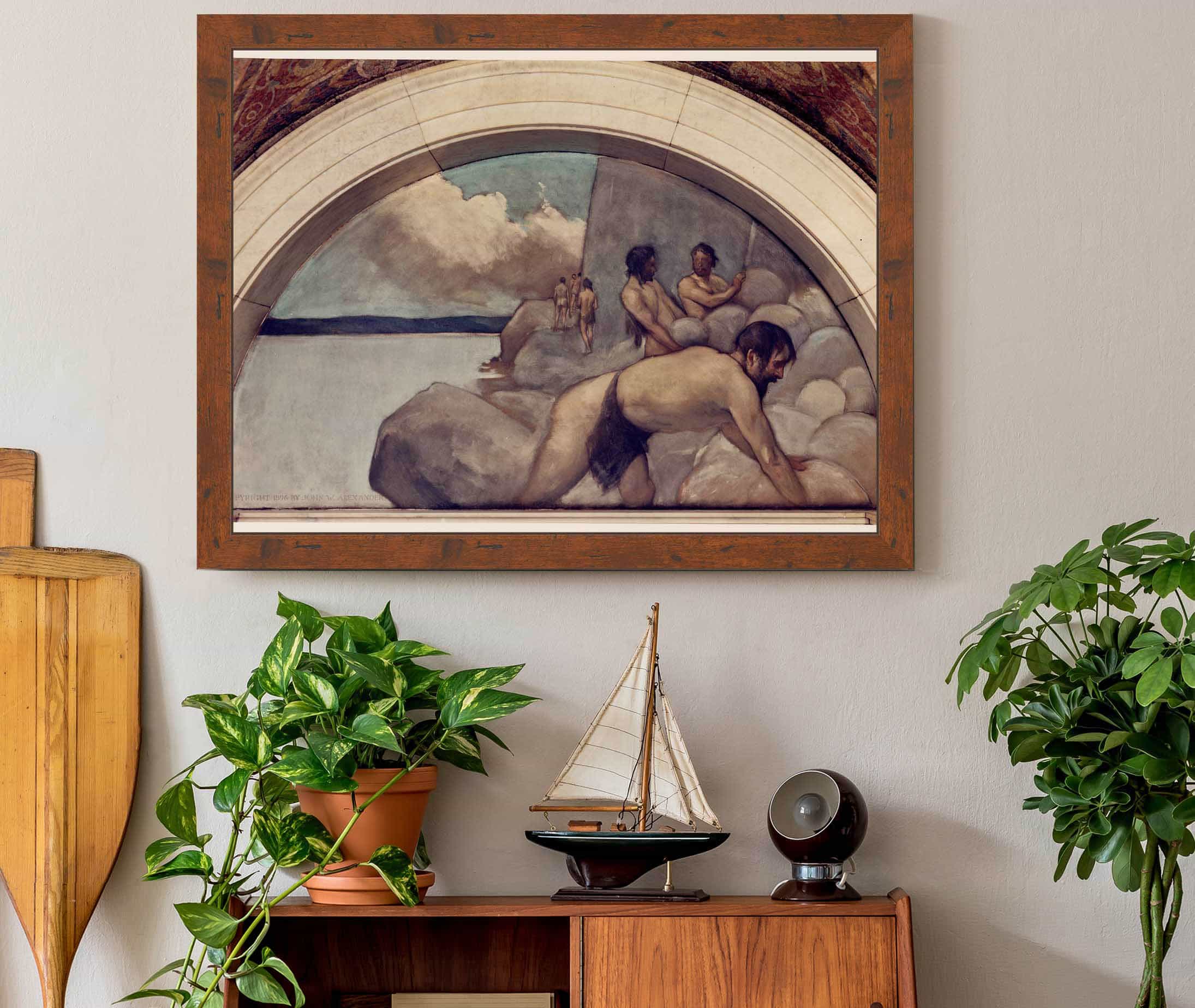 Cairn Mural In Evolution Of The Book Series by John White Alexander - Image 3