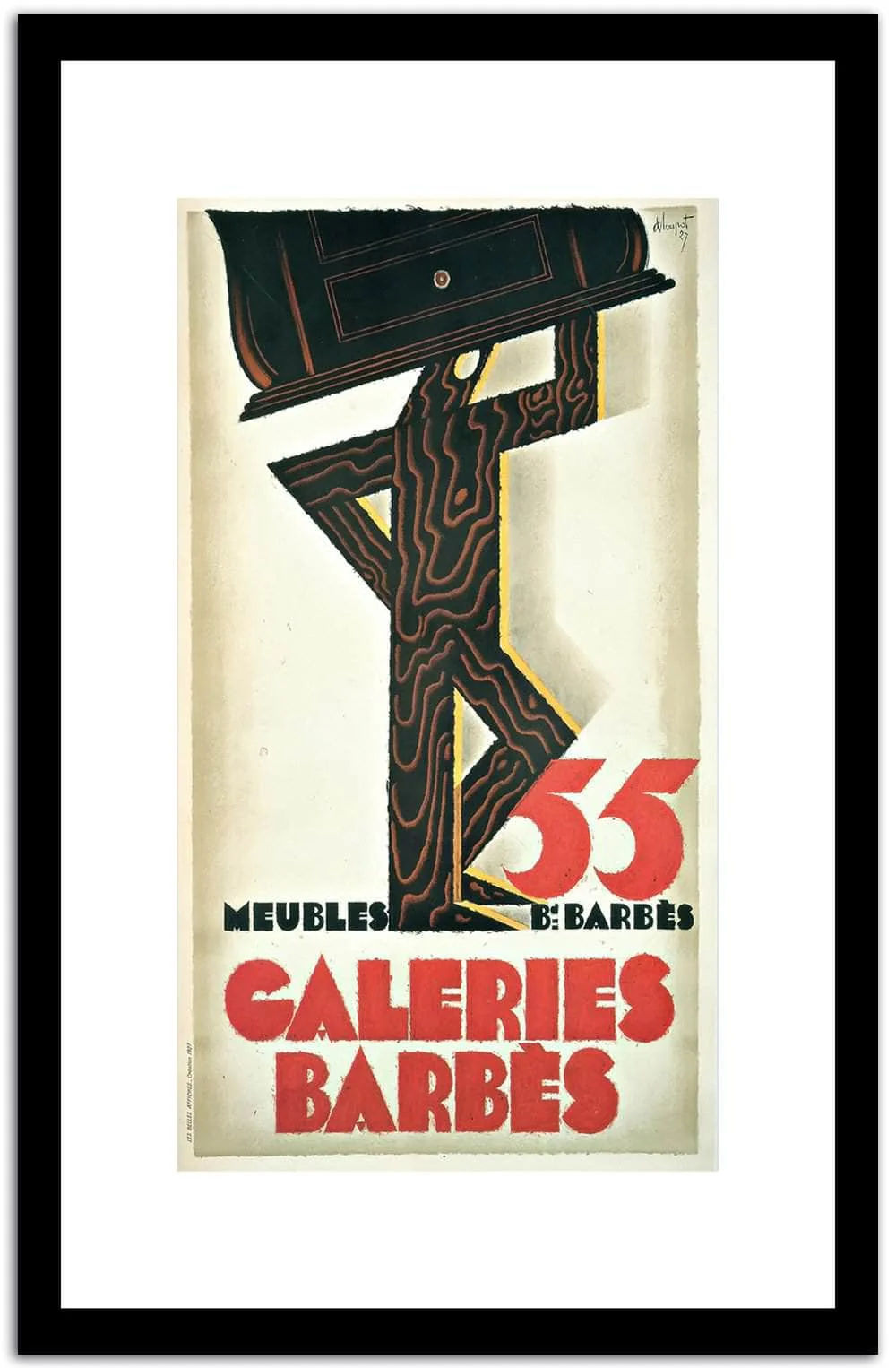Caleries Barbes Vintage Poster