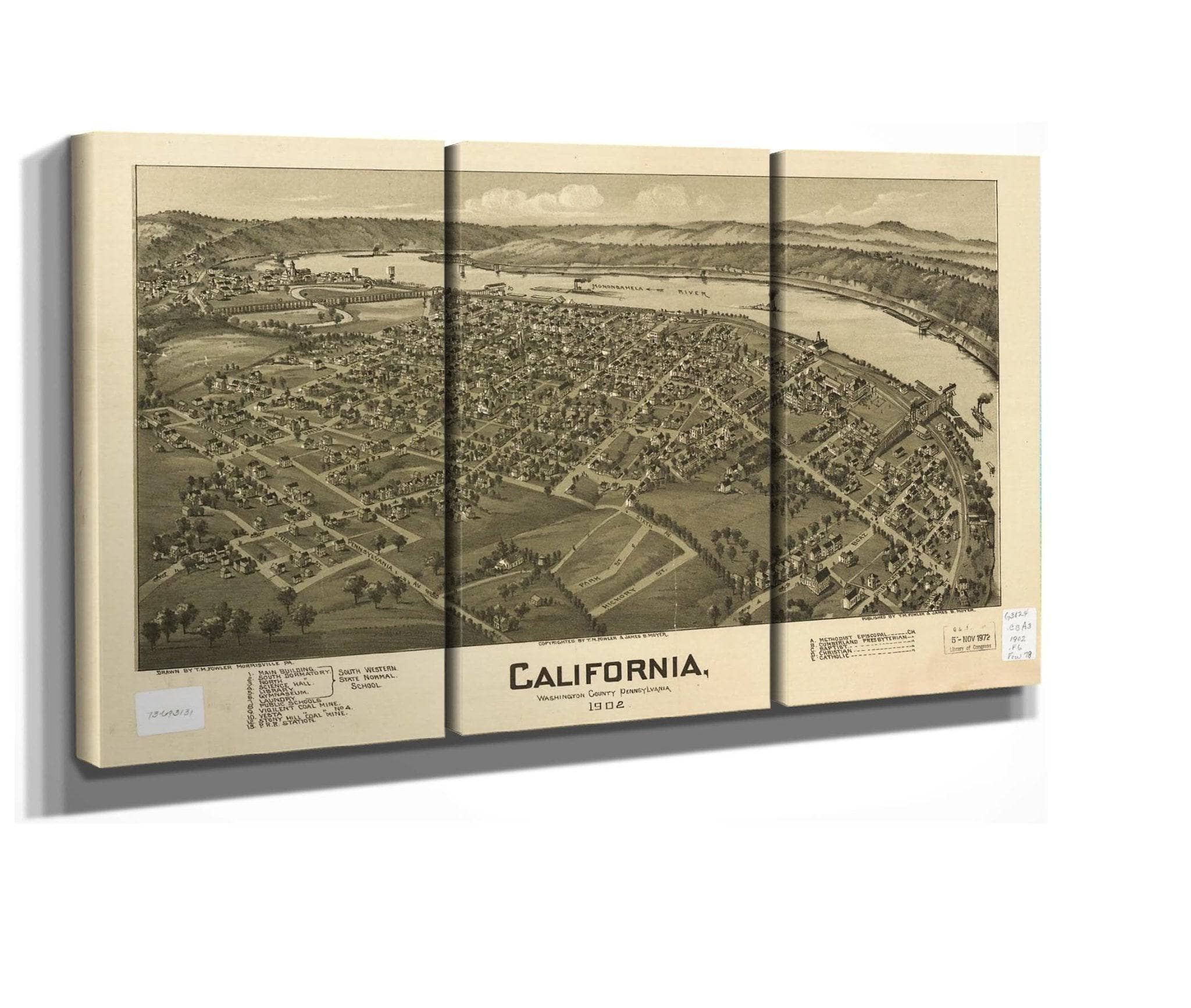 California Washington County Pennsylvania 1902 State Of California - Image 2