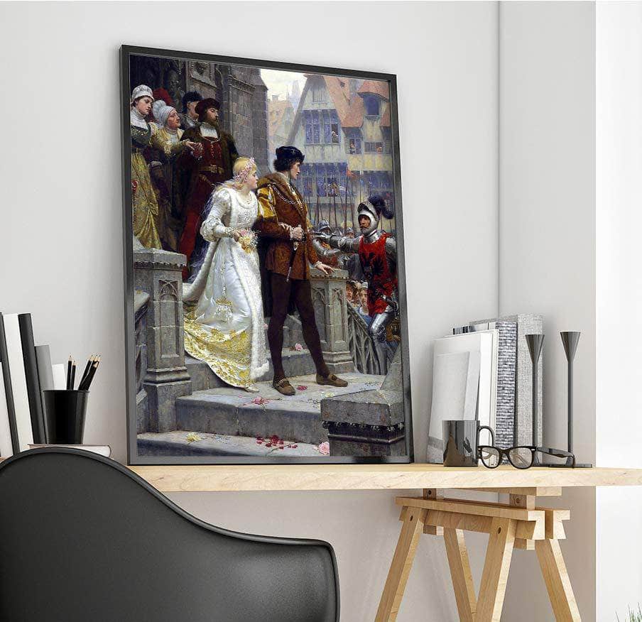 Call To Arms Painting Edmund Blair Leighton Canvas Art - Image 4