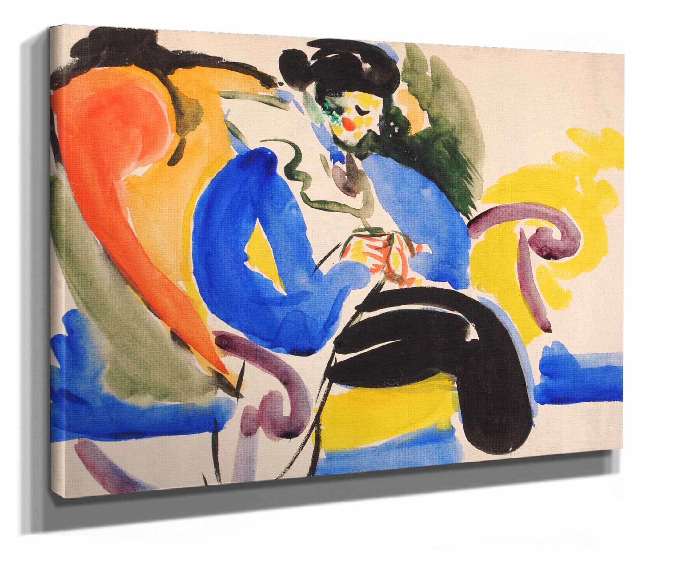Calligraphic # Woman On Chair by Henry Lyman Sayen - Image 2