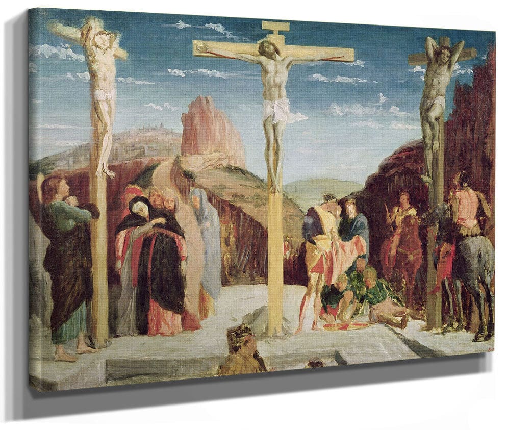 Calvary, After A Painting By Andrea Mantegna (1431 1506) (Oil On Canvas) By Edgar Degas