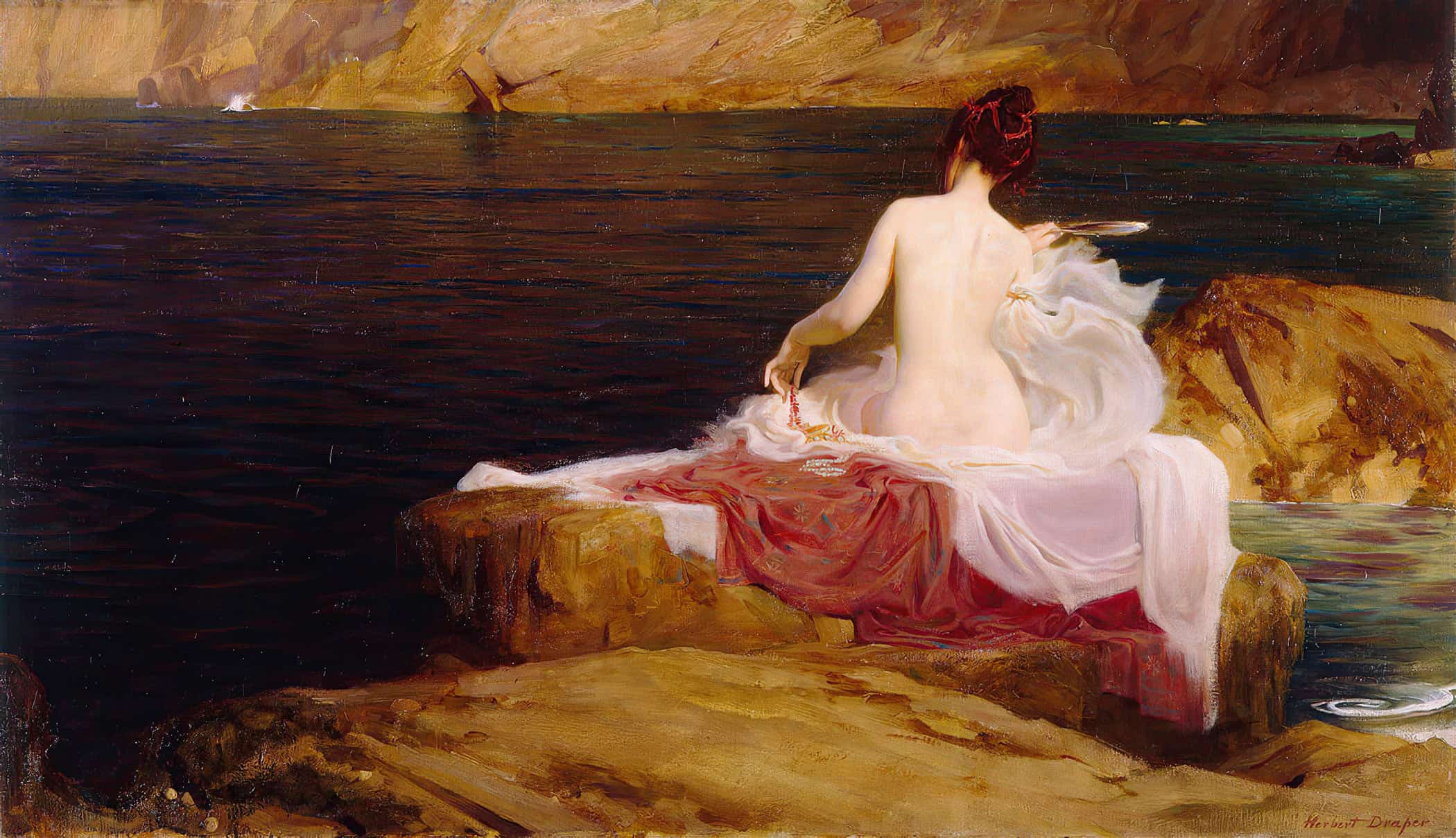 Calypso Island by Herbert James Draper - Image 2