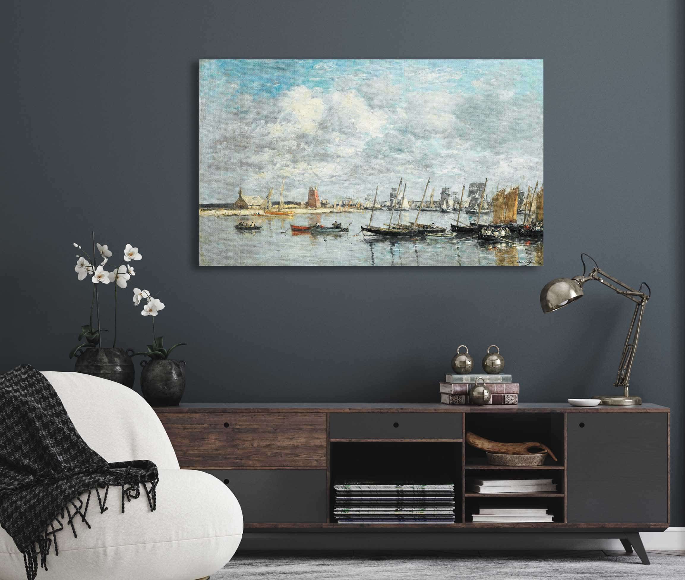 Camaret Le Port by Eugene Boudin - Image 5