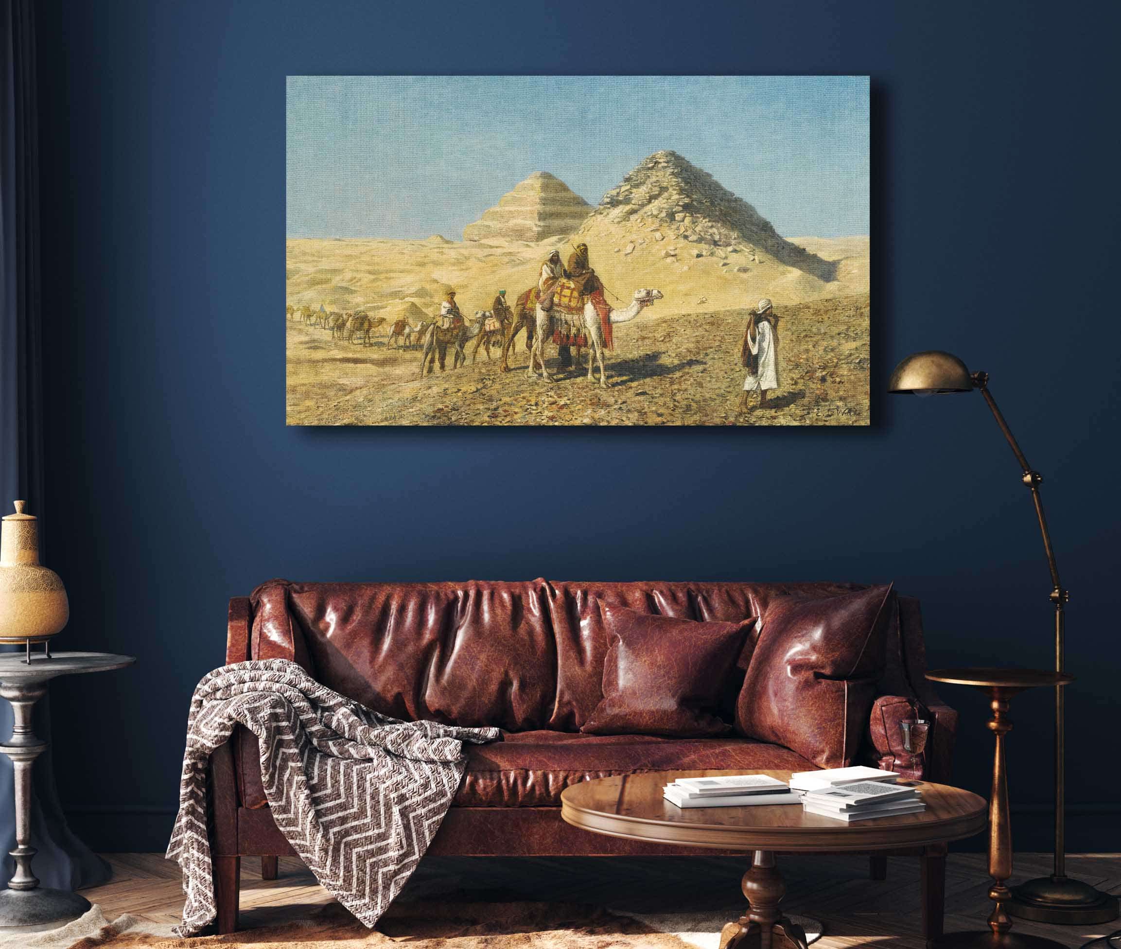 Camel Caravan Amid The Pyramids Egypt by Edwin Lord Weeks - Image 4