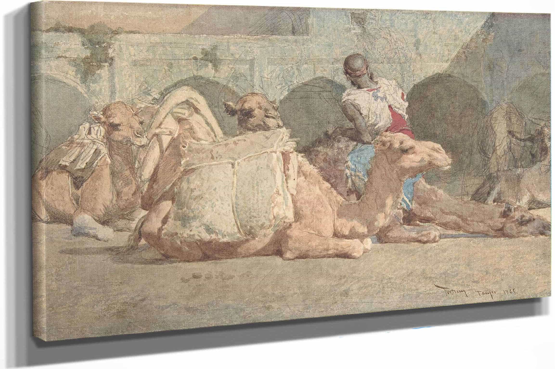 Camels Reposing Tangiers by Mariano Fortuny Marsal