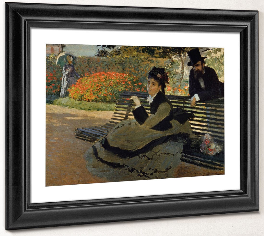 Camille Monet On A Garden Bench By Claude Monet - Image 4