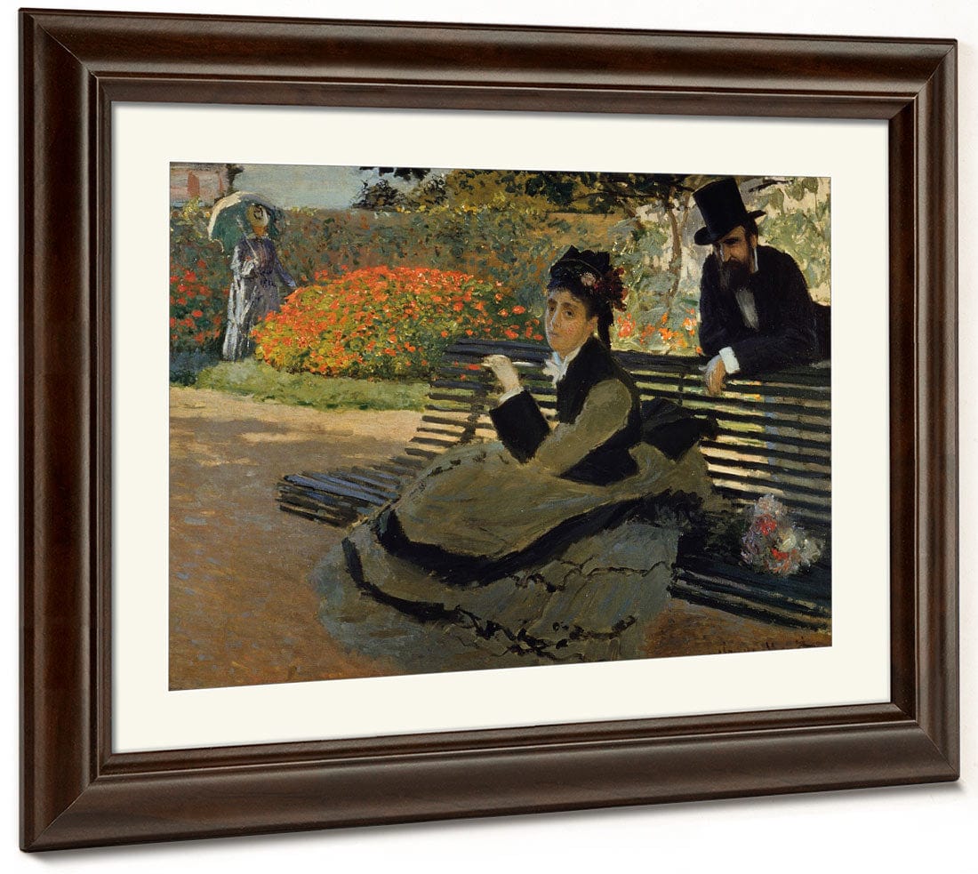 Camille Monet On A Garden Bench By Claude Monet - Image 5