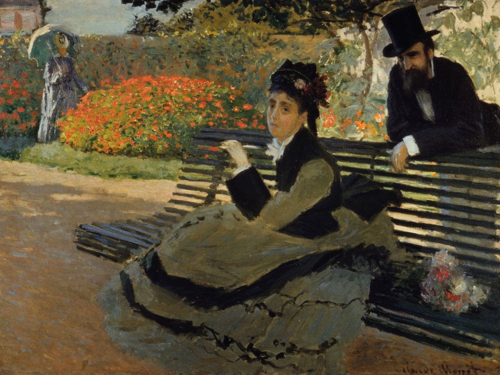 Camille Monet On A Garden Bench By Claude Monet - Image 7
