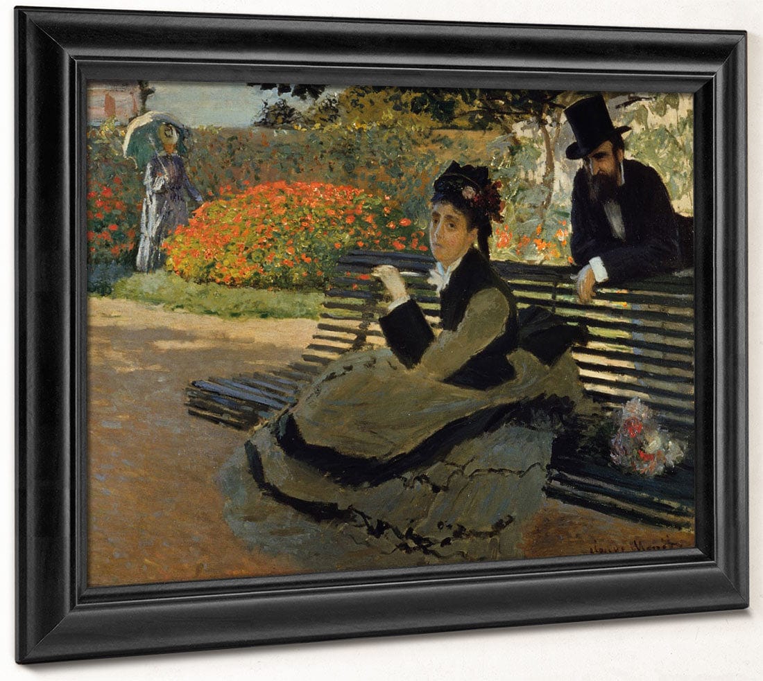 Camille Monet On A Garden Bench By Claude Monet - Image 8