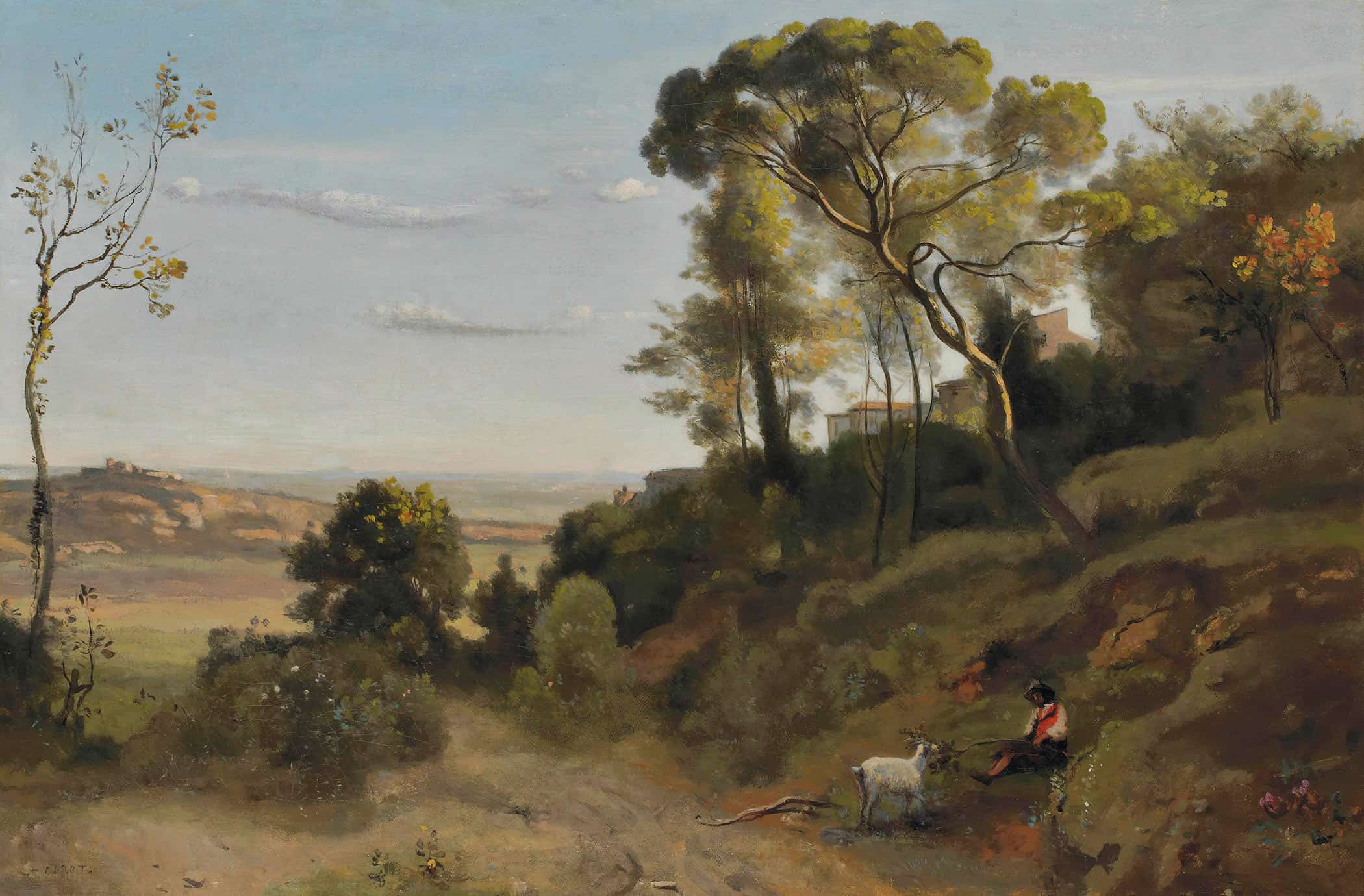 Campagne De Naples by Jean Baptiste Camille Corot - Image 2