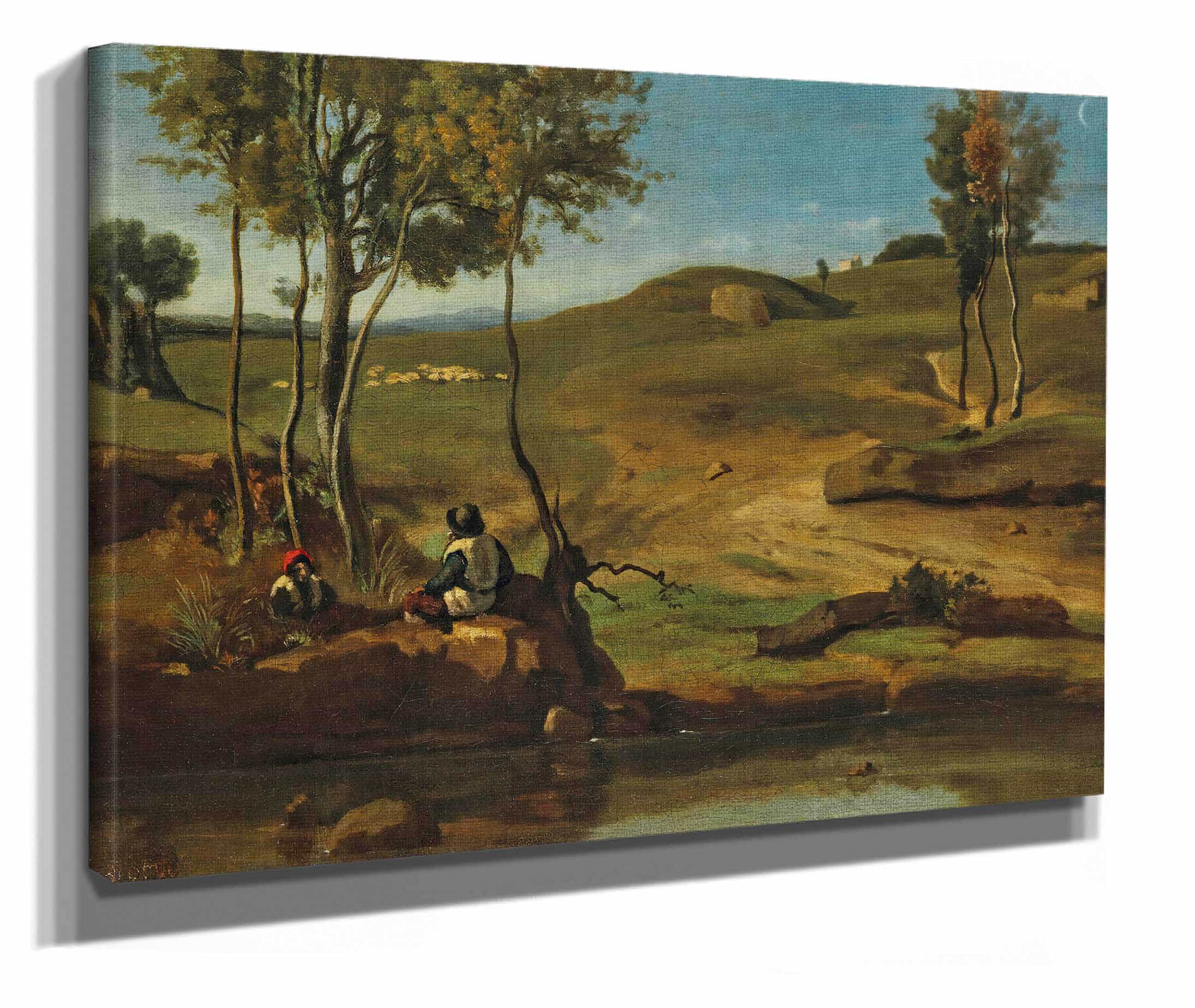 Campagne Italienne by Jean Baptiste Camille Corot - Image 2
