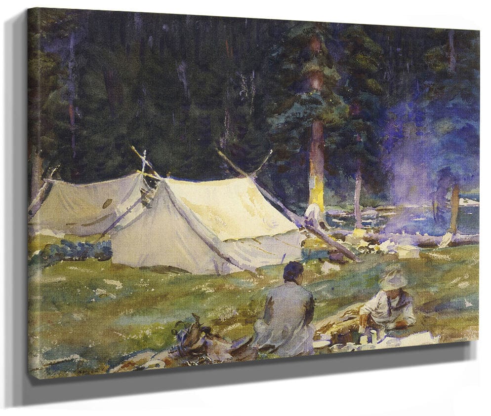 Camping Near Lake O'hara By John Singer Sargent