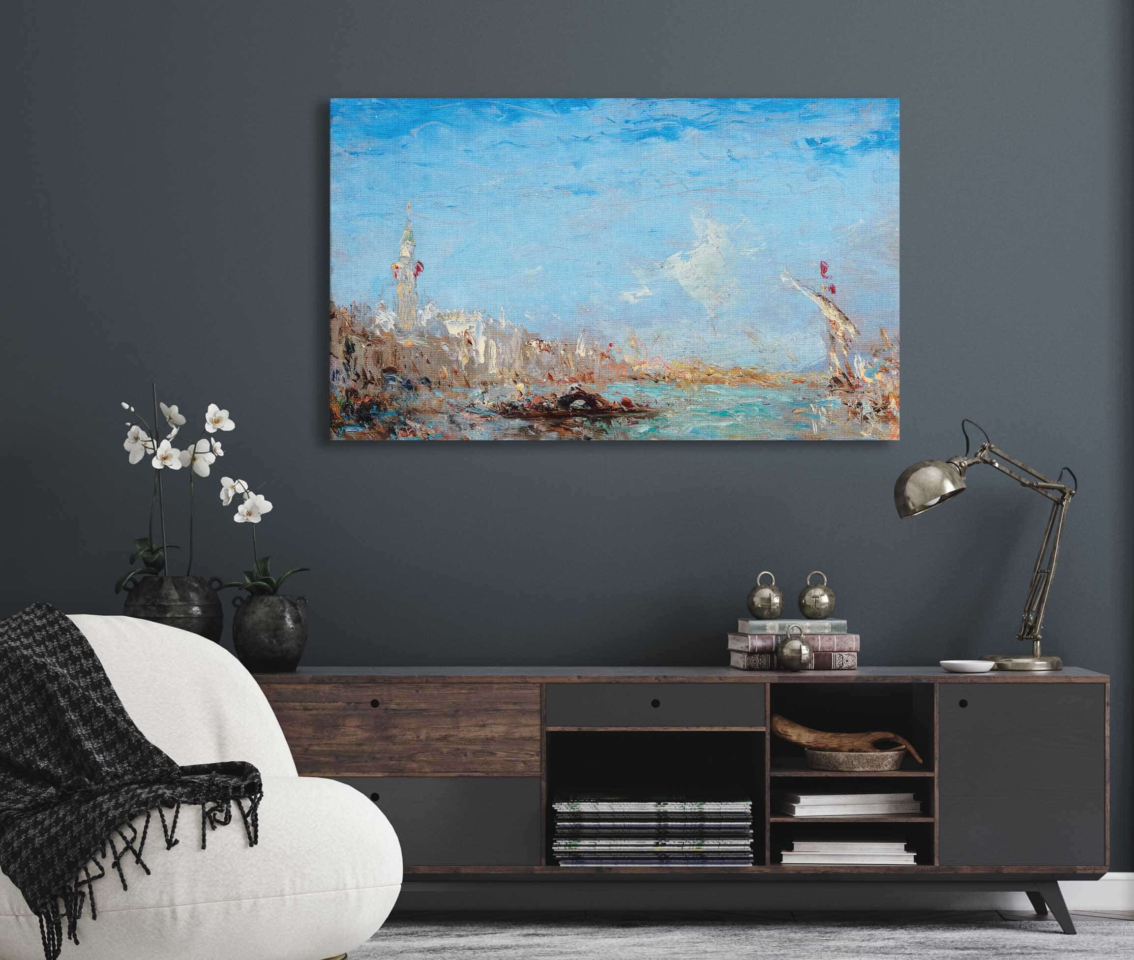 Canal Grande by Felix Ziem - Image 5