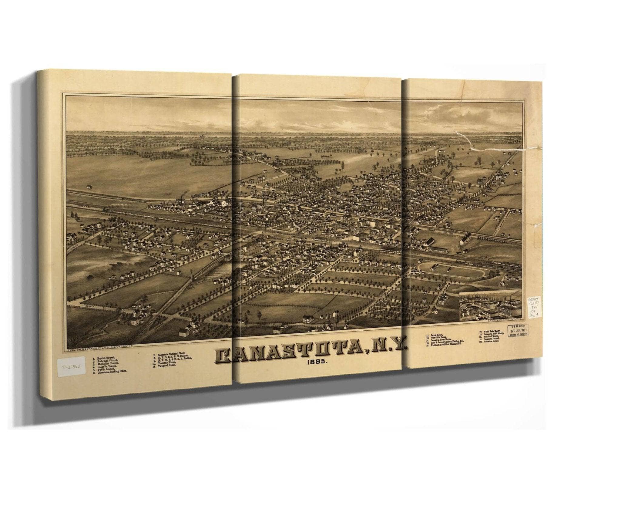 Canastota Ny 1885 State Of New York - Image 2