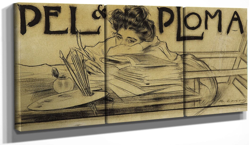 Capcalera Per A La Revista Pel & Ploma By Ramon Casas