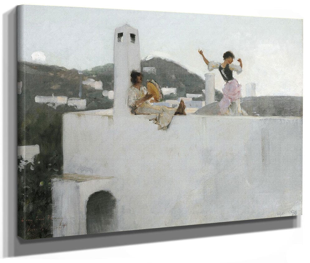 Capri Girl On A Rooftop By John Singer Sargent