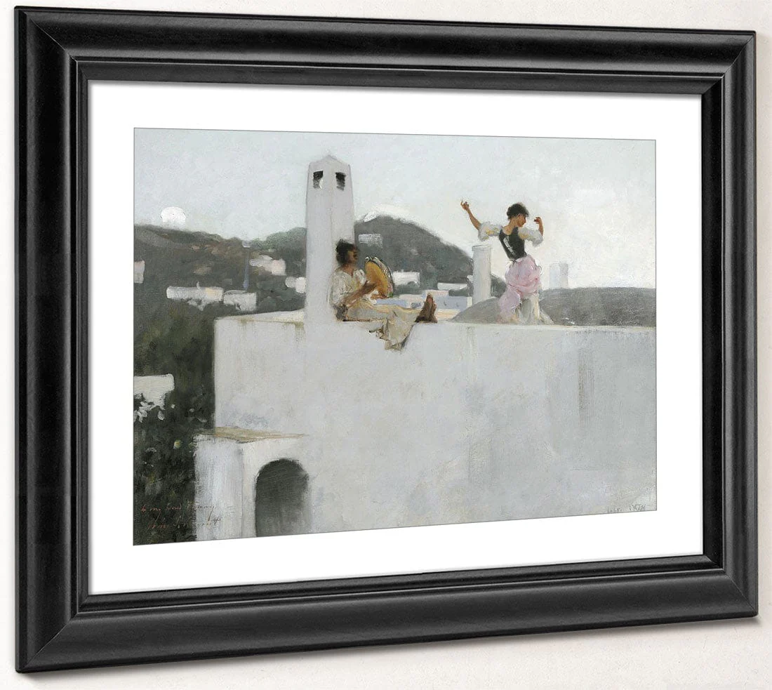 Capri Girl On A Rooftop By John Singer Sargent - Image 4