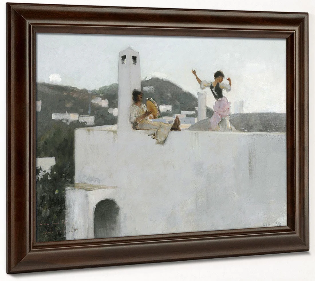 Capri Girl On A Rooftop By John Singer Sargent - Image 6