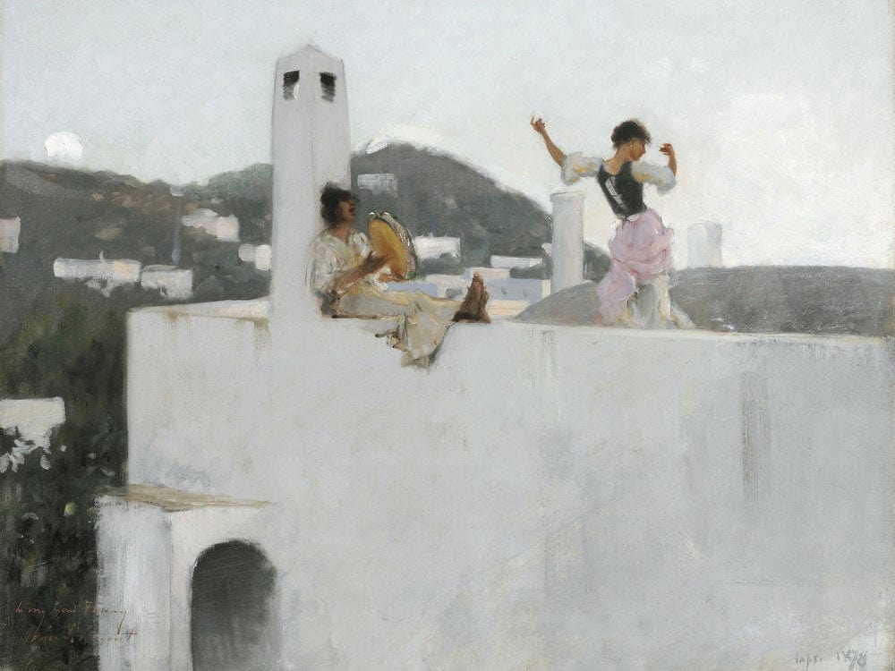 Capri Girl On A Rooftop By John Singer Sargent - Image 7