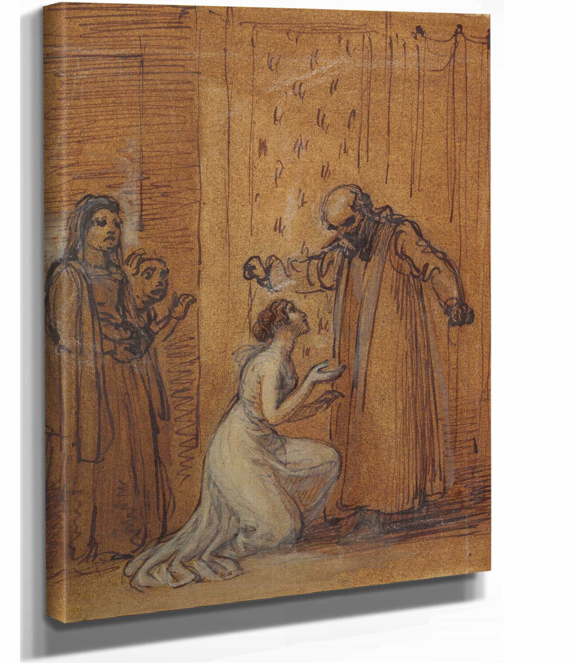 Capulet Railing At His Daughter Juliet by Robert Smirke - Image 2