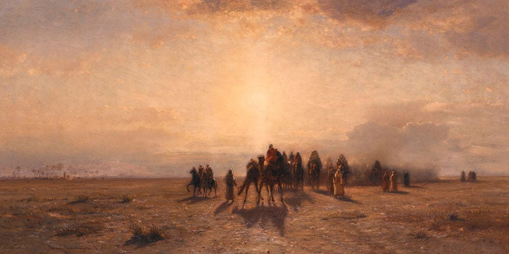 Caravan In The Desert By Colman Samuel - Image 2