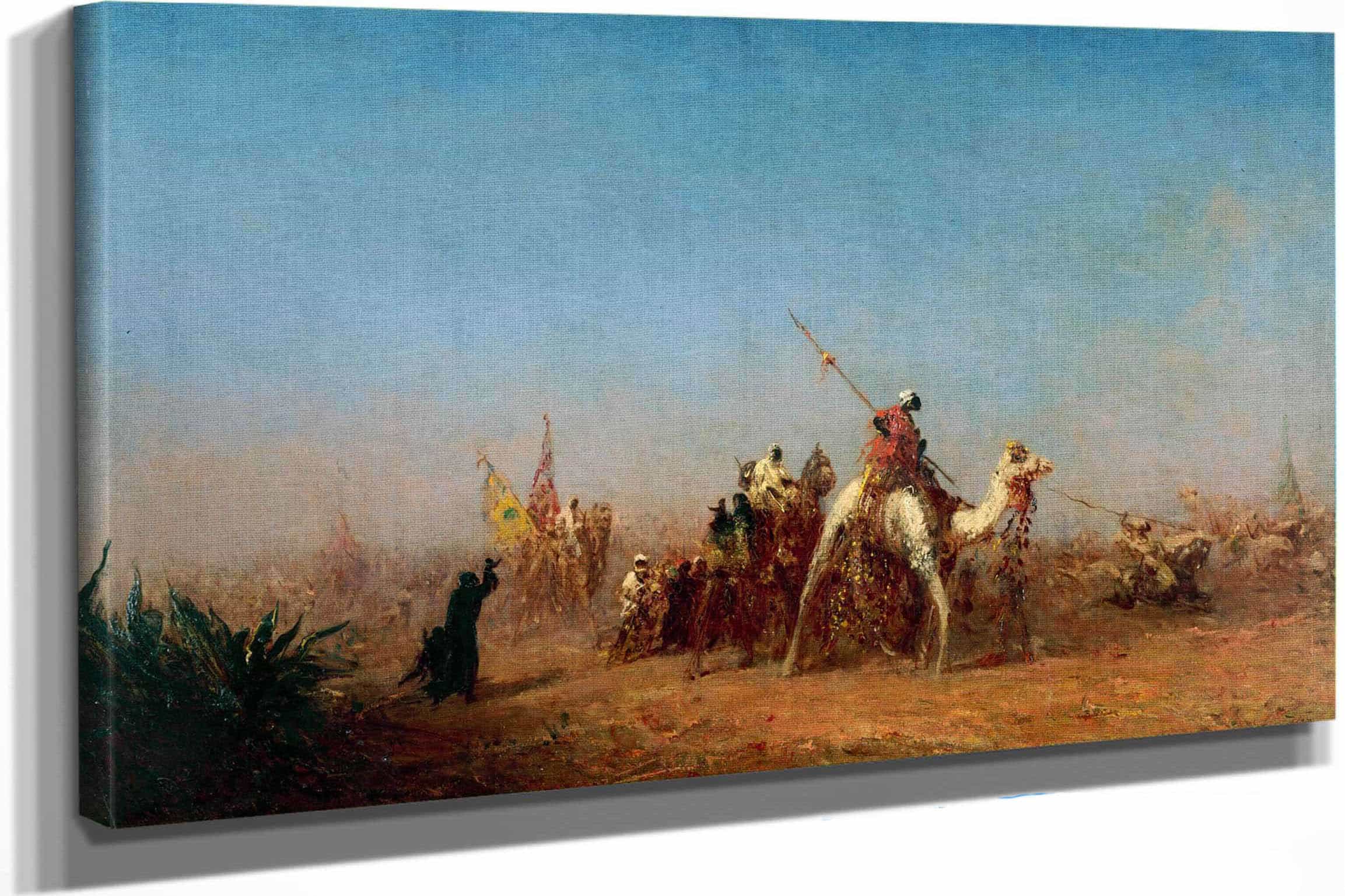 Caravane En Route Vers La Mecque by Felix Ziem