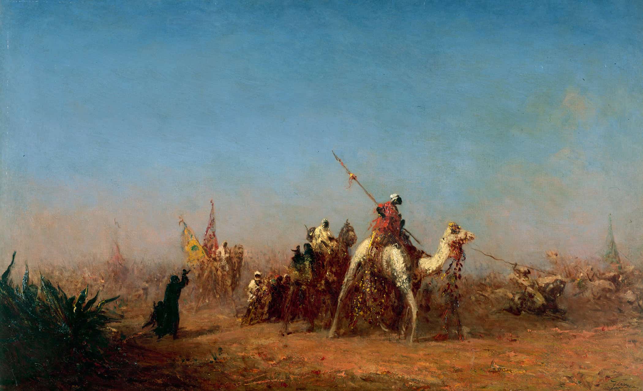 Caravane En Route Vers La Mecque by Felix Ziem - Image 2