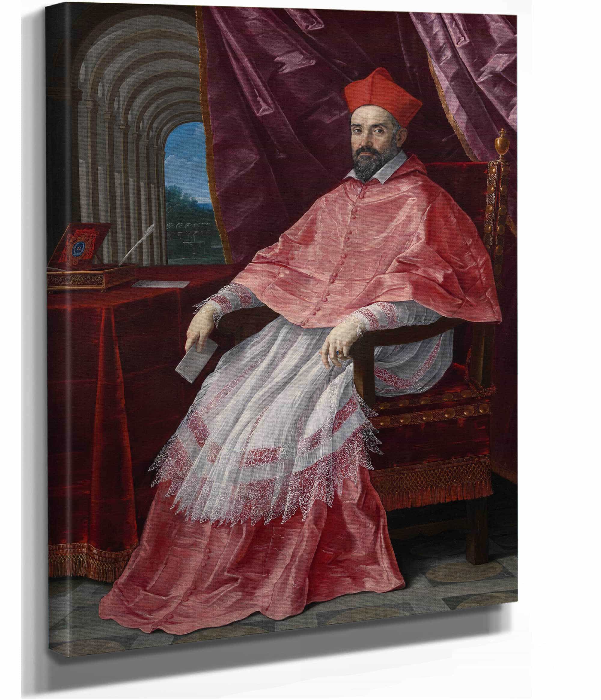 Cardinal Roberto Ubaldini Papal Legate To Bologna by Guido Reni - Image 2