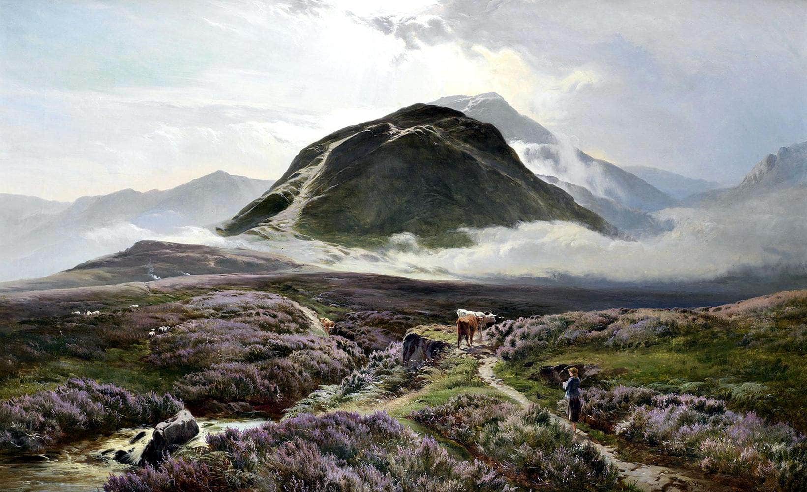 Carn Dearg & Ben Nevis From Achintee Painting Sidney Richard Percy Canvas Art - Image 5