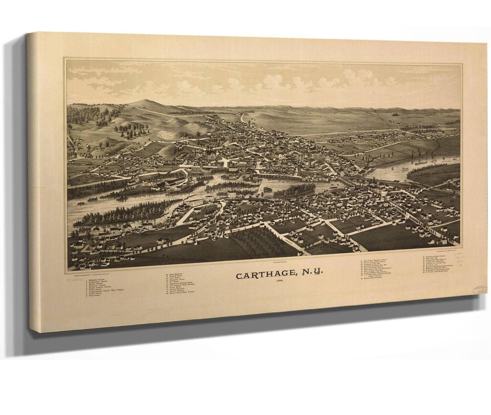 Carthage Ny 1888 State Of New York
