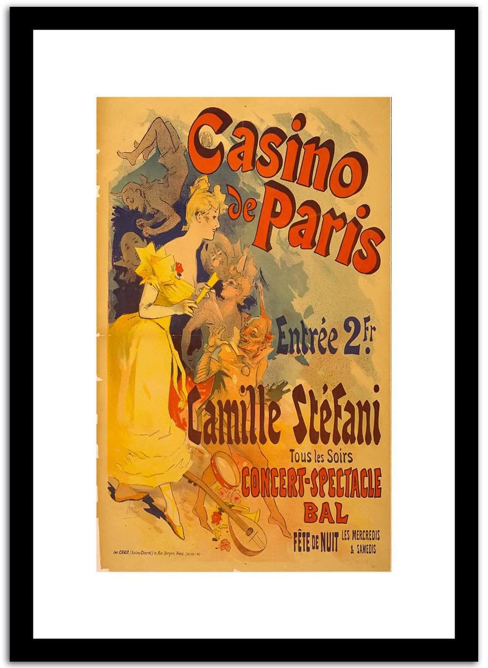 Casino Paris Vintage Poster