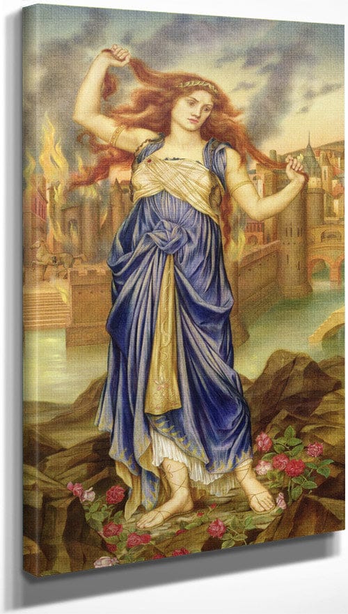Cassandra 1898 By Evelyn De Morgan - Image 3