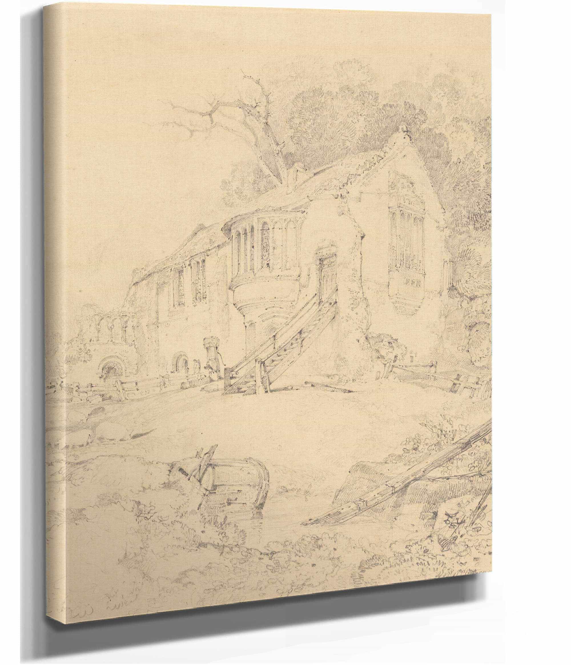 Castle Acre Priory Norfolk by John Sell Cotman - Image 5