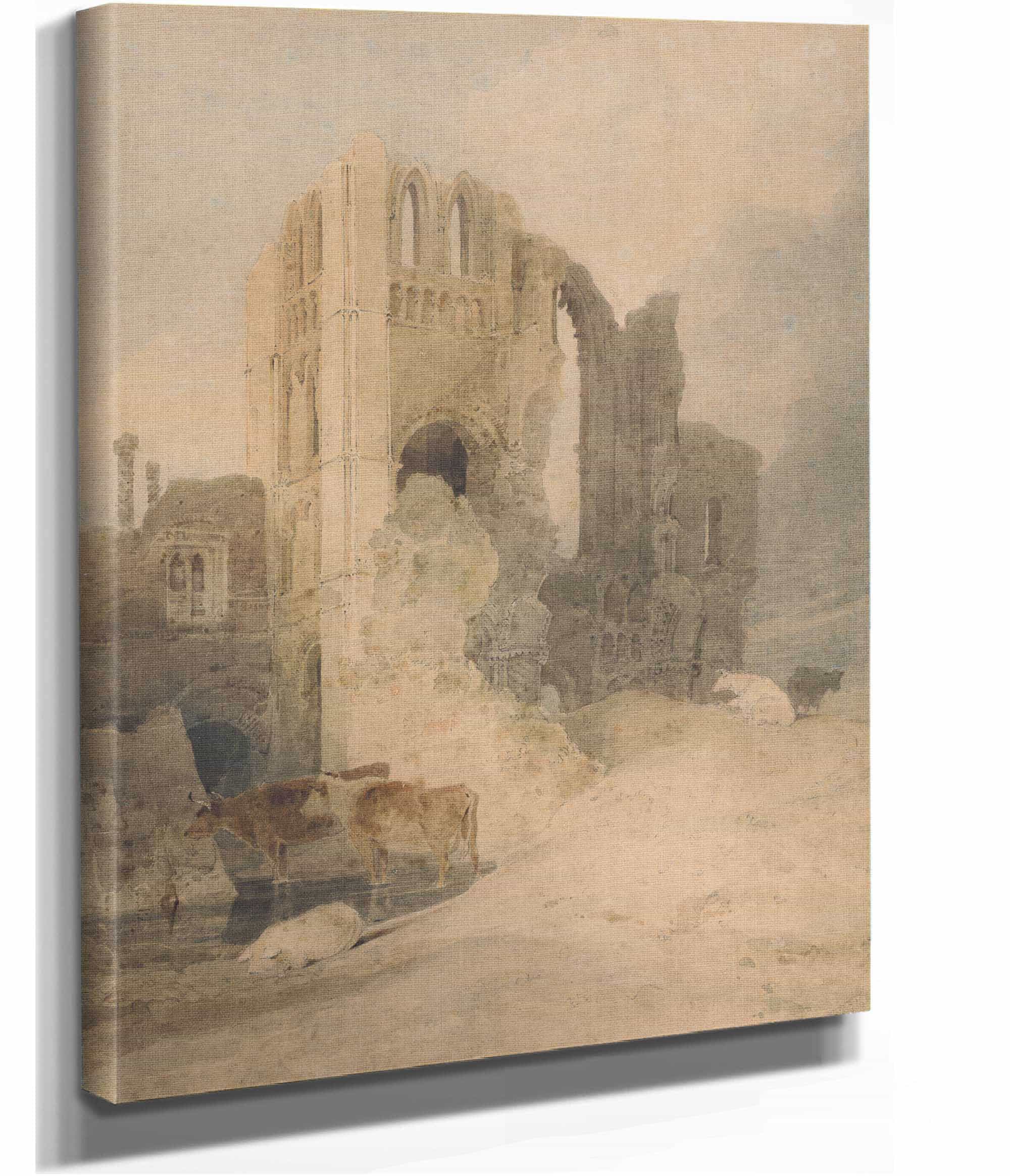Castle Acre Priory Norfolk by John Sell Cotman - Image 6