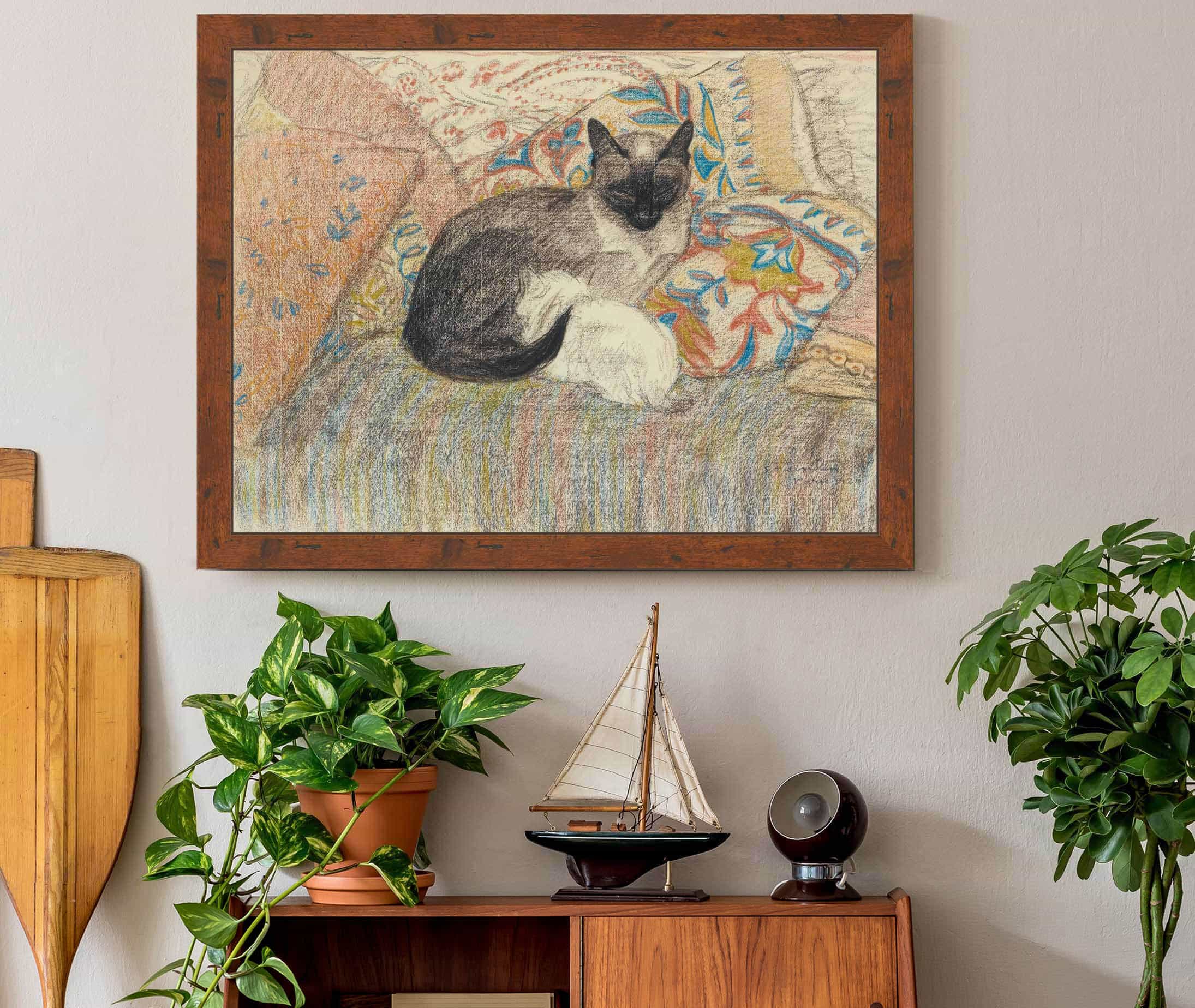Cat And Her Kitten by Theophile Alexandre Steinlen - Image 3
