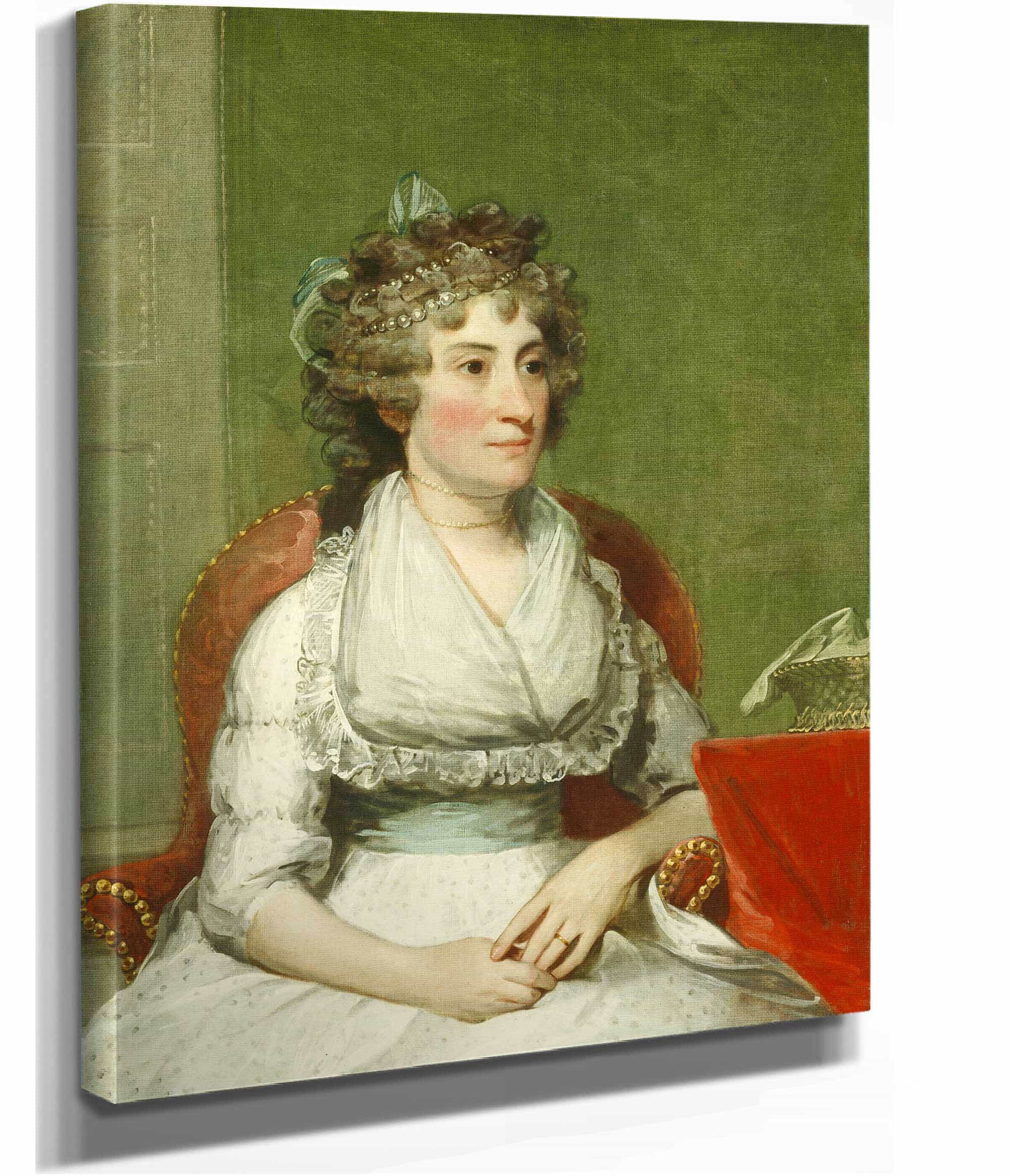 Catherine Yates Pollock Mrs George Pollock by Gilbert Stuart - Image 2