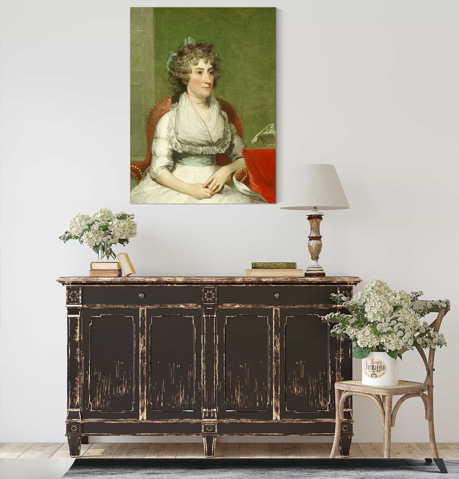 Catherine Yates Pollock Mrs George Pollock by Gilbert Stuart - Image 4