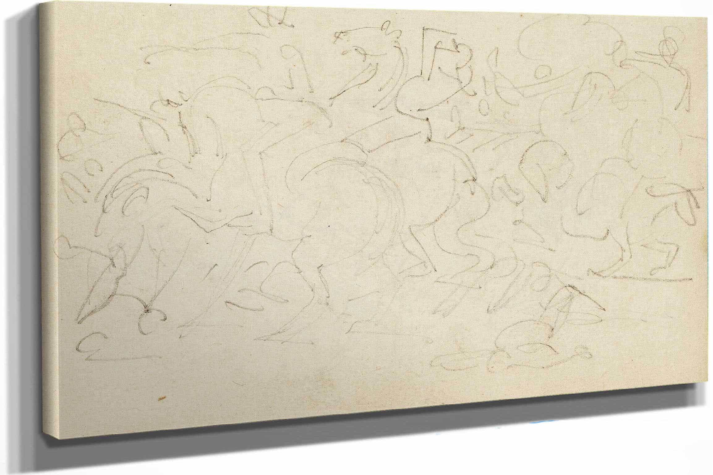 Cavalry Skirmish by Theodore Gericault