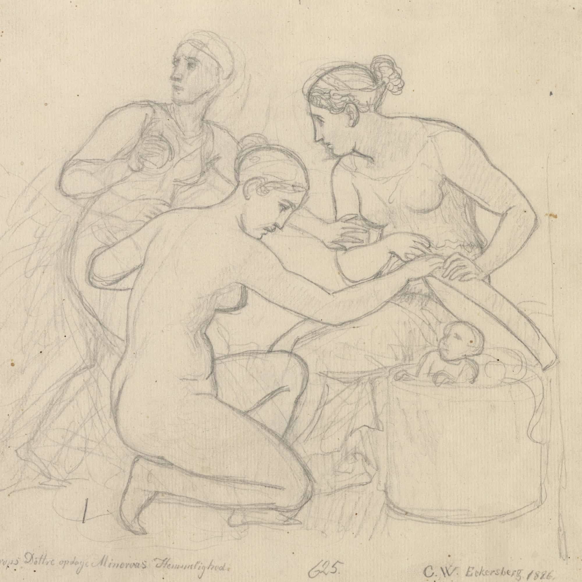 Cecrops Dotre Afslorer Minervas Hemmeligheder by Christoffer Wilhelm Eckersberg - Image 4