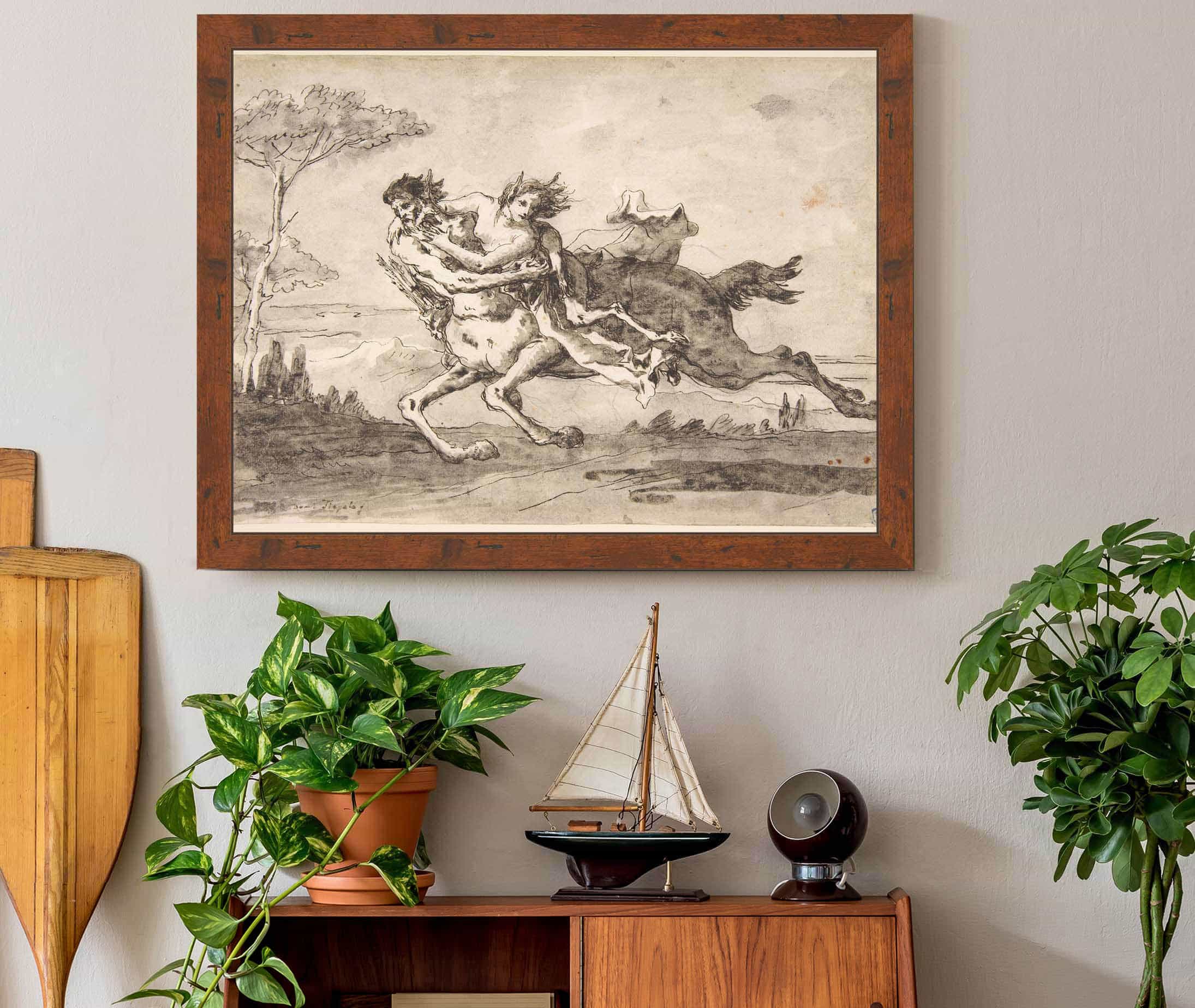 Centaur Abducting A Satyress  by Giovanni Domenico Tiepolo - Image 2