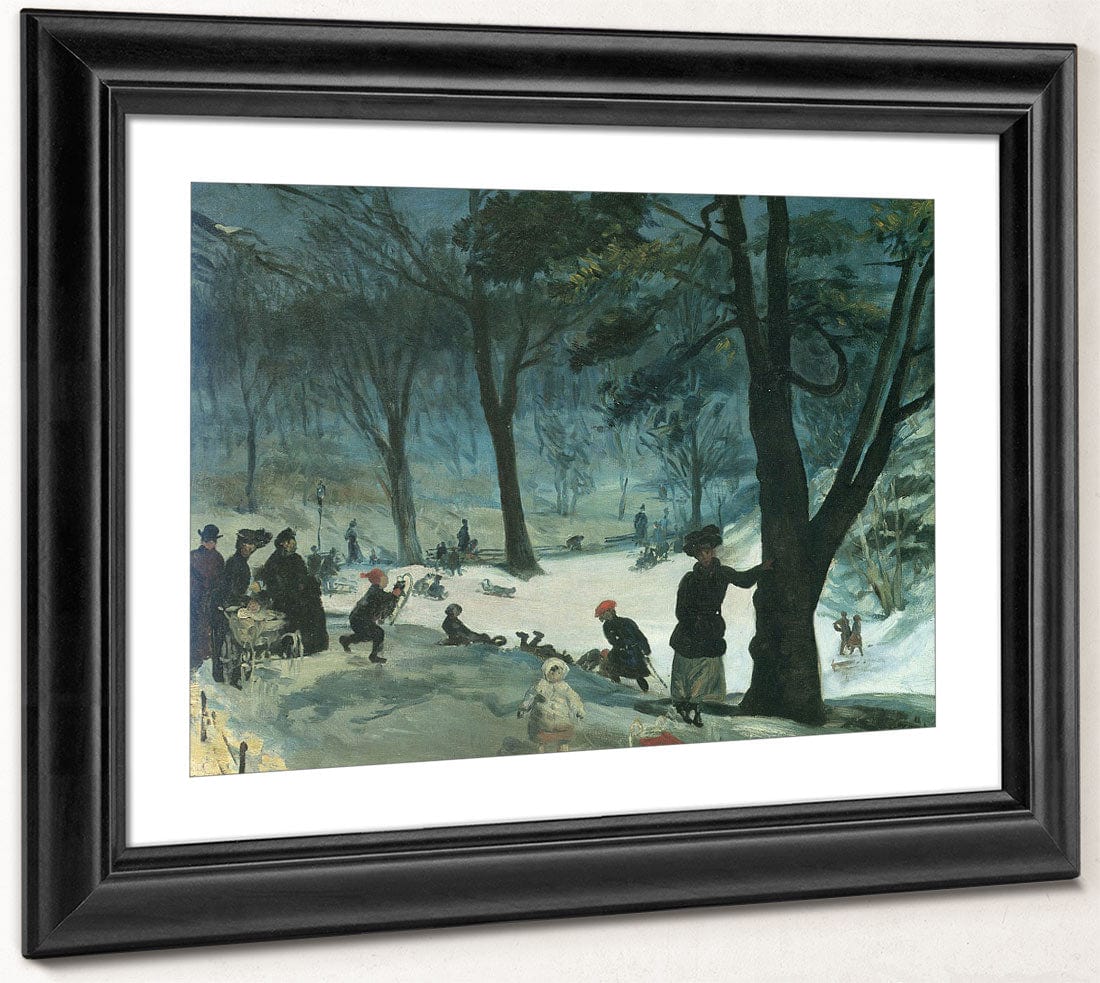 Central Park Winter 1905 By William Glackens - Image 4