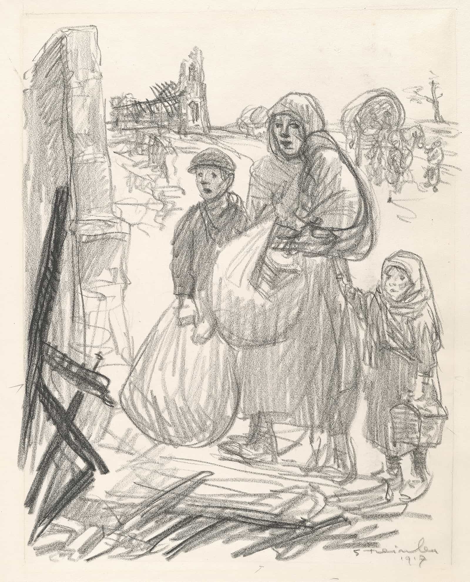 Cest Ici Chez Nous by Theophile Alexandre Steinlen