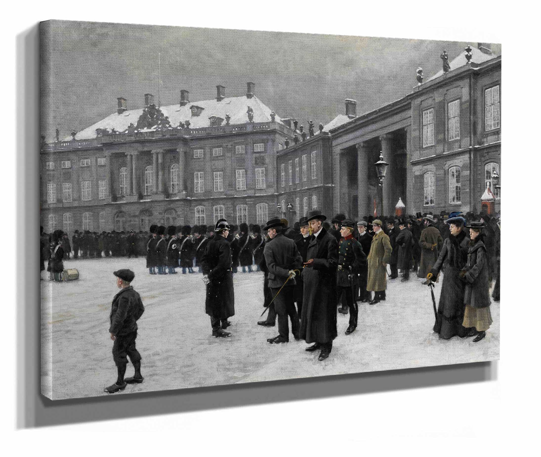 Changing Of The Guard At Amalienborg Palace by Paul Fischer - Image 2