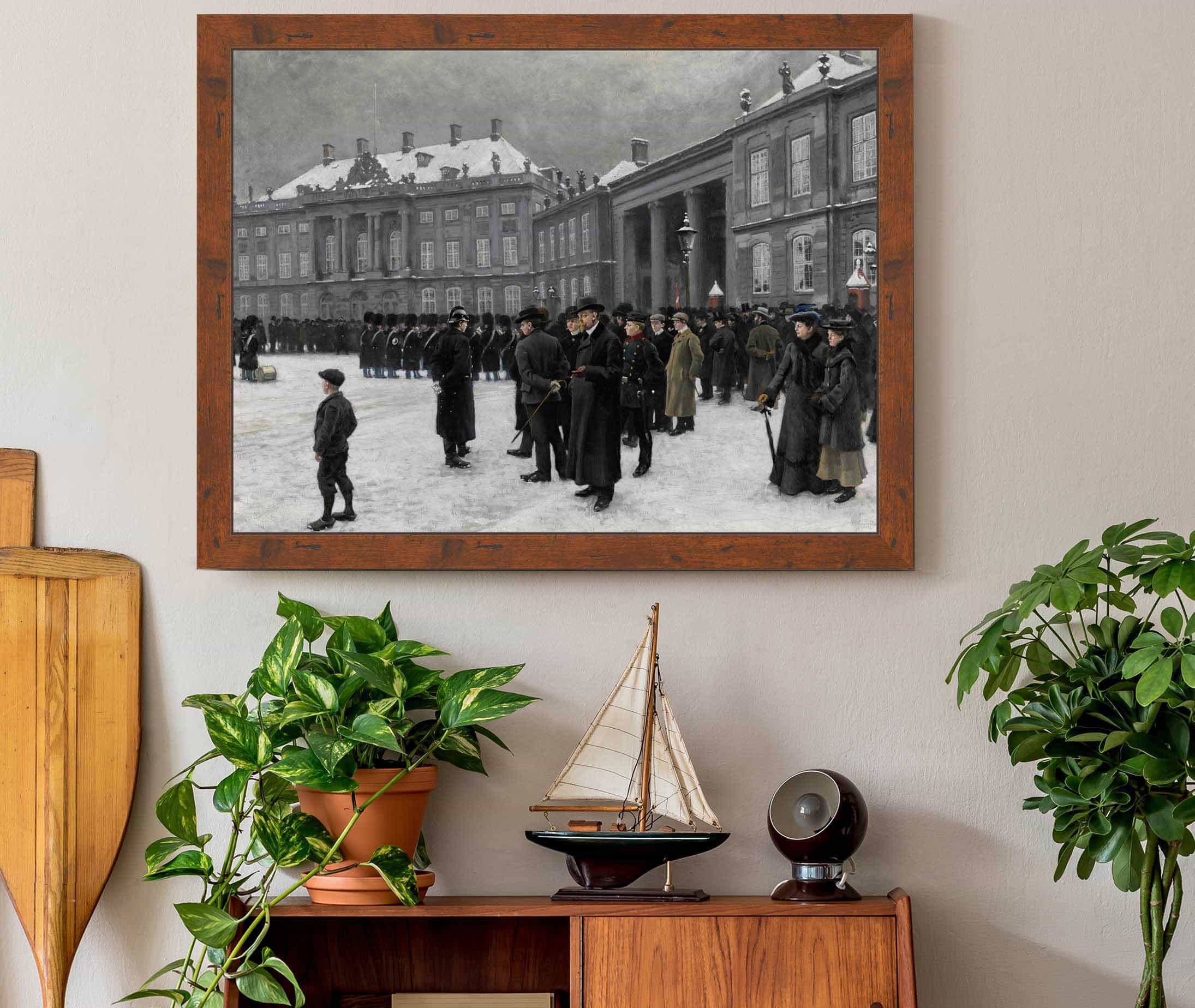 Changing Of The Guard At Amalienborg Palace by Paul Fischer - Image 3