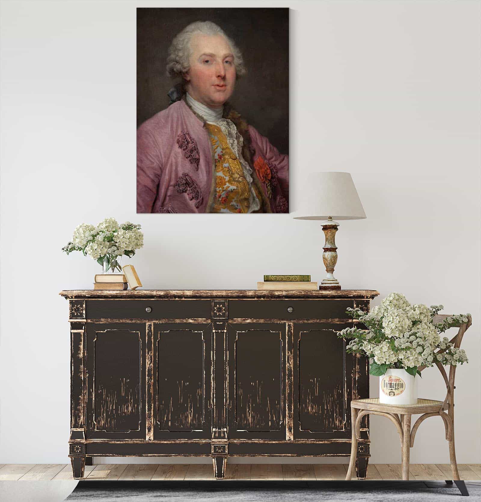 Charles Claude De Flahaut Comte Dangiviller by Jean Baptiste Greuze - Image 4