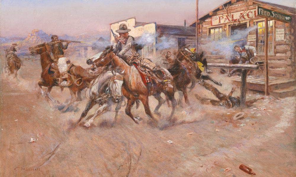 Charles Marion Russell – Smoke Of A .45 By Charles Marion Russell - Image 5